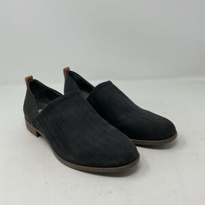 Dr Scholls Shoes Womens 7.5M Black Casual Slip On Ruler Comfort Flats